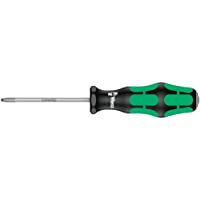 Wera 0007663400001 Destornillador de estrella Pozidriv con varilla redonda- 1 x 80 mm